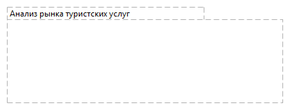 Анализ рынка туристских услуг 