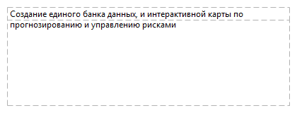 Создание единого банка данных, и интерактивной карты по прогнозированию и управлению рисками