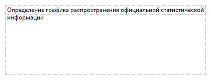 Определение графика распространения официальной статистической информации
