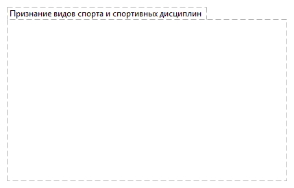 Признание видов спорта и спортивных дисциплин