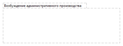 Возбуждение административного производства