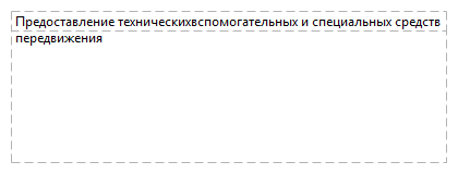 Предоставление технических вспомогательных и специальных средств передвижения