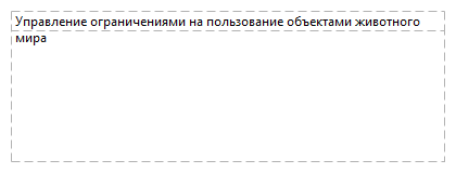 Управление ограничениями на пользование объектами животного мира