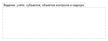 Ведение  учёта  субъектов, объектов контроля и надзора