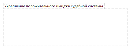 Укрепление положительного имиджа судебной системы