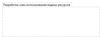 Разработка схем использования водных ресурсов