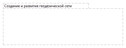 Создание и развитие геодезической сети 