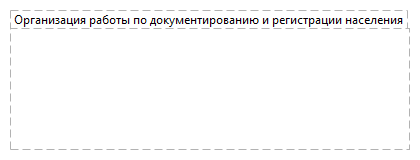 Организация работы по документированию и регистрации населения