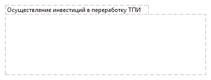 Осуществление инвестиций в переработку ТПИ