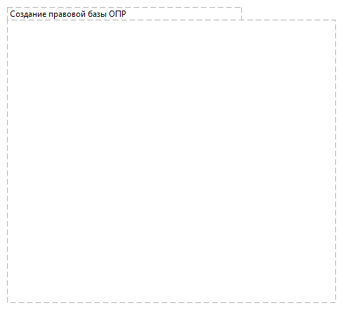 Создание правовой базы ОПР