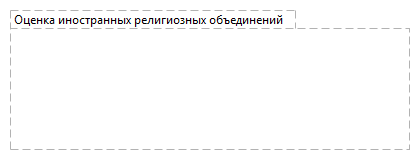 Оценка иностранных религиозных объединений