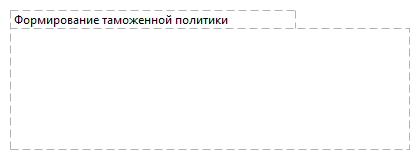 Формирование таможенной политики
