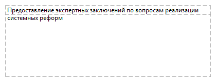 Предоставление экспертных заключений по вопросам реализации системных реформ