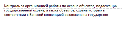 Контроль за организацией работы по охране объектов, подлежащих государственной охране, а также объектов, охрана которых в соответствии с Венской конвенцией возложена на государство
