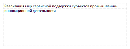Реализация мер сервисной поддержки субъектов промышленно-инновационной деятельности