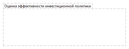 Оценка эффективности инвестиционной политики