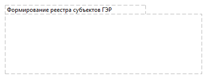 Формирование реестра субъектов ГЭР